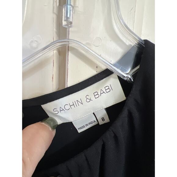 Sachin & Babi size 8 black midi dress - Picture 5 of 8